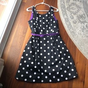 White House Black Market Size 12 Polka Dot Dress